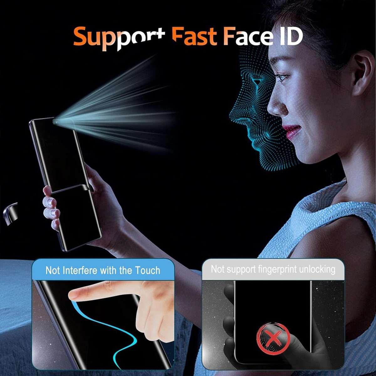 For Redmi Note 14 Pro+ 5G 10pcs Kalebol Curved High-Aluminum Screen-Printed Full-Coverage Anti-Fin