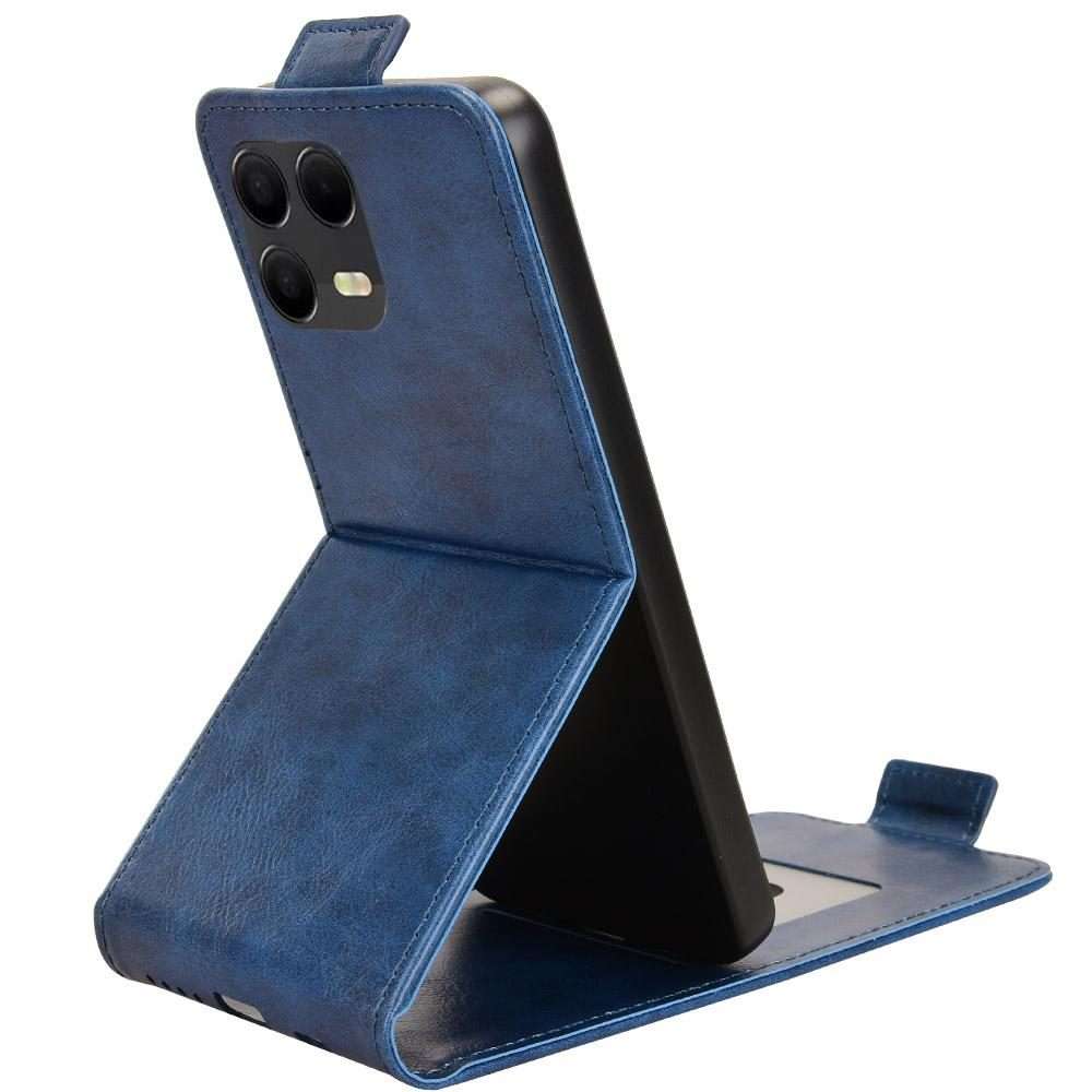 For T-Mobile Revvl 8 Pro 5G Magnetic Vertical Flip Leather Phone Case with Buckle(Blue)