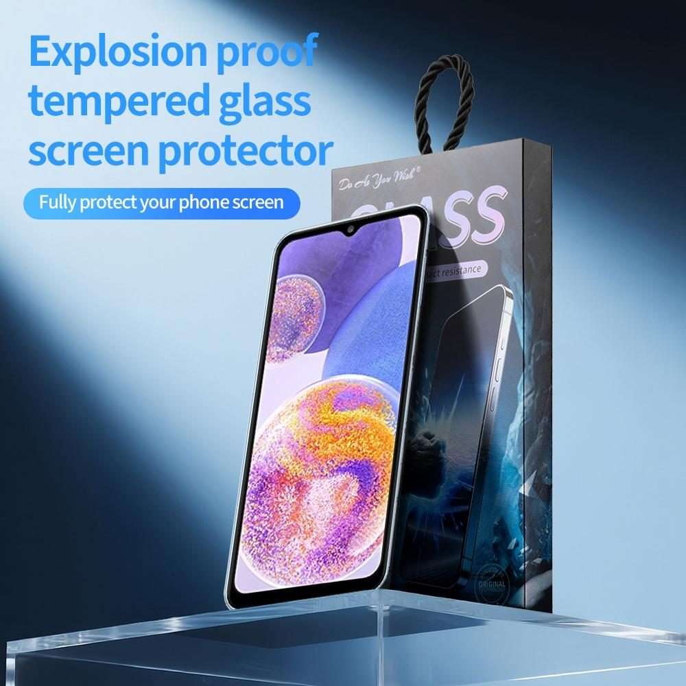 For Samsung Galaxy A23 5G / 4G 5pcs / Pack Do As You Wish Silk Screen Printed HD Tempe ... (Black)