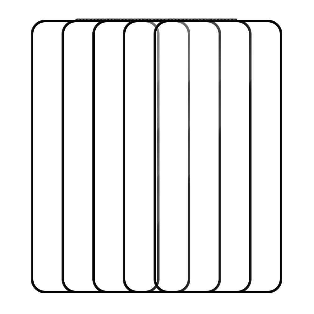 For Samsung Galaxy S24+ 5G 5pcs / Pack Do As You Wish Silk Screen Printed HD Tempered ... (Black)