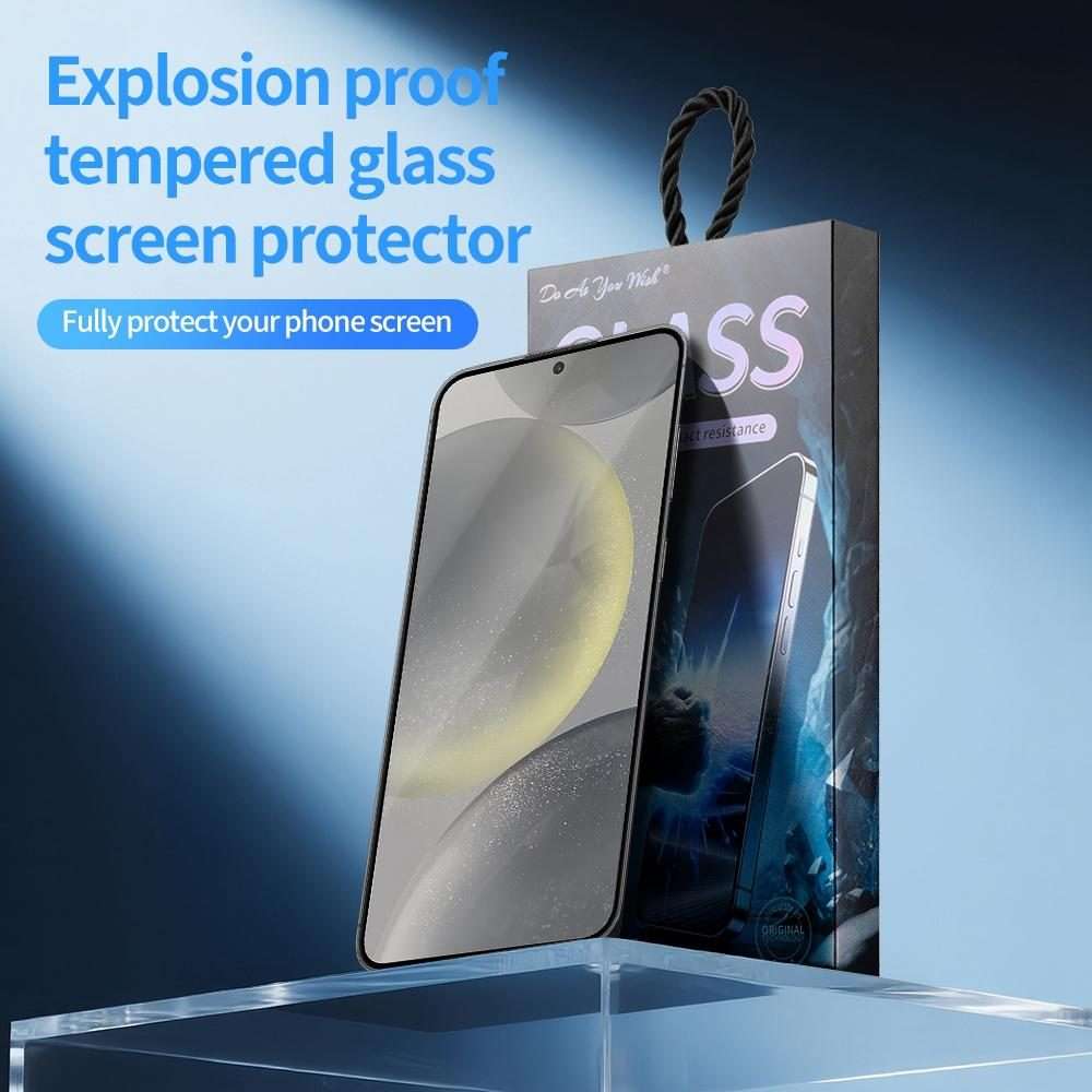 For Samsung Galaxy S24+ 5G 5pcs / Pack Do As You Wish Silk Screen Printed HD Tempered ... (Black)