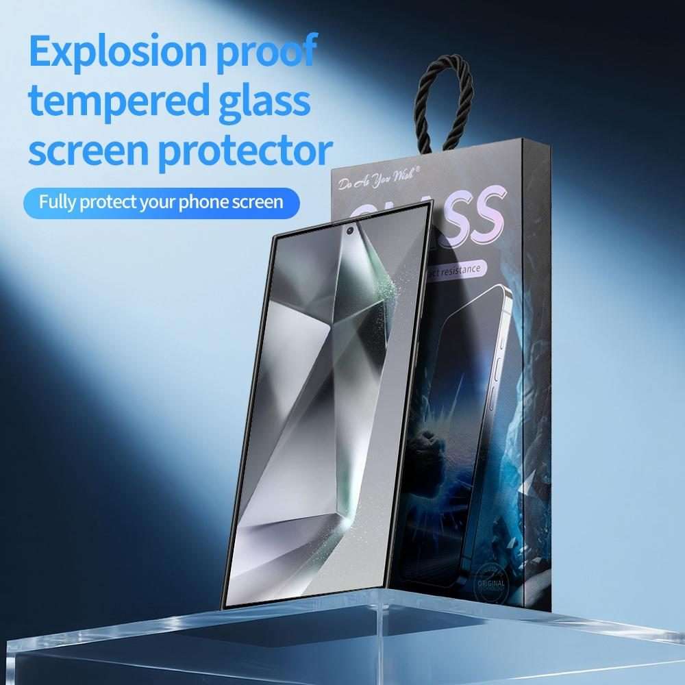 For Samsung Galaxy S24 Ultra 5G 5pcs / Pack Do As You Wish Silk Screen Printed HD Temp ... (Black)