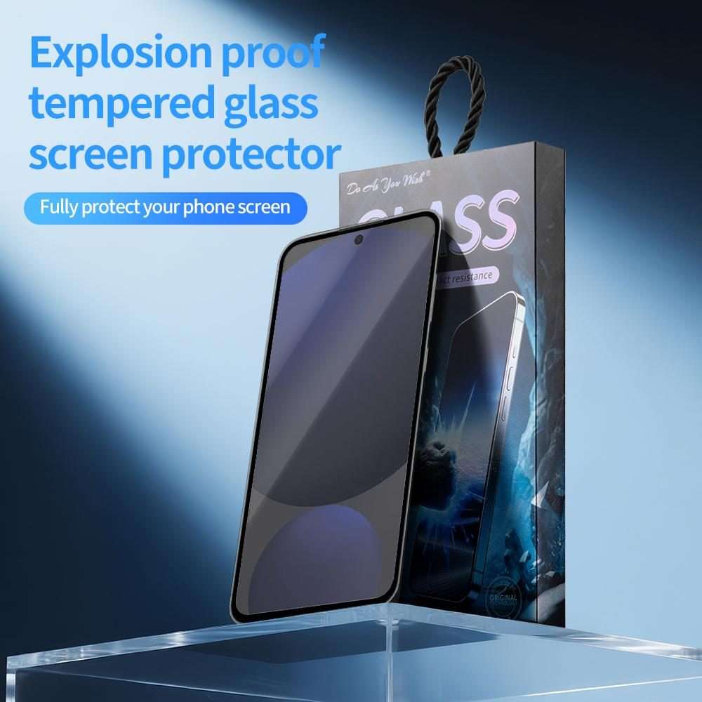 For Samsung Galaxy S24 FE 5G 5pcs / Pack Do As You Wish Silk Screen Printed HD Tempere ... (Black)