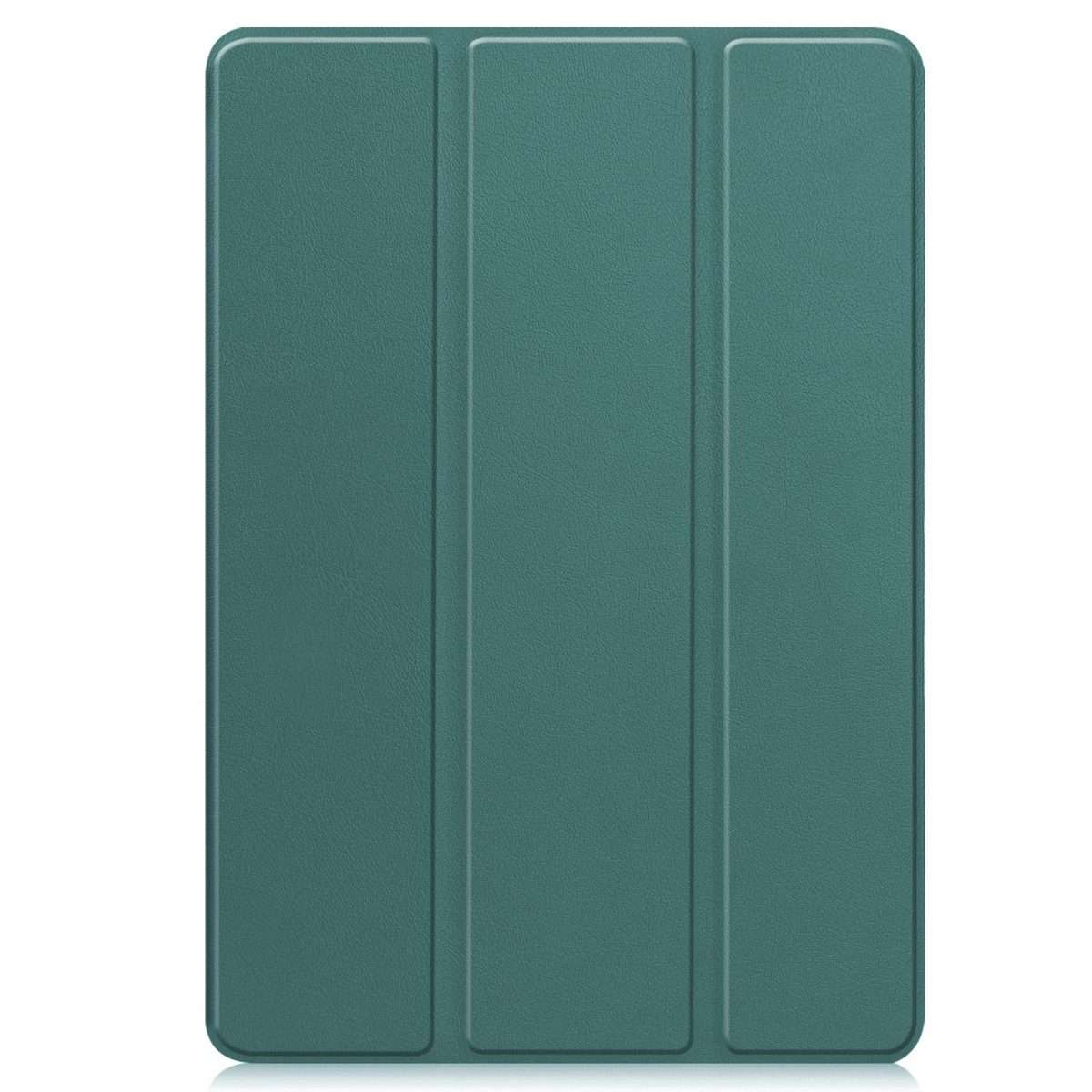 For Xiaomi Redmi Pad 2 Pro Custer TPU Pure Color 3-Fold Holder Smart Leather Tabl ... (Dark Green)