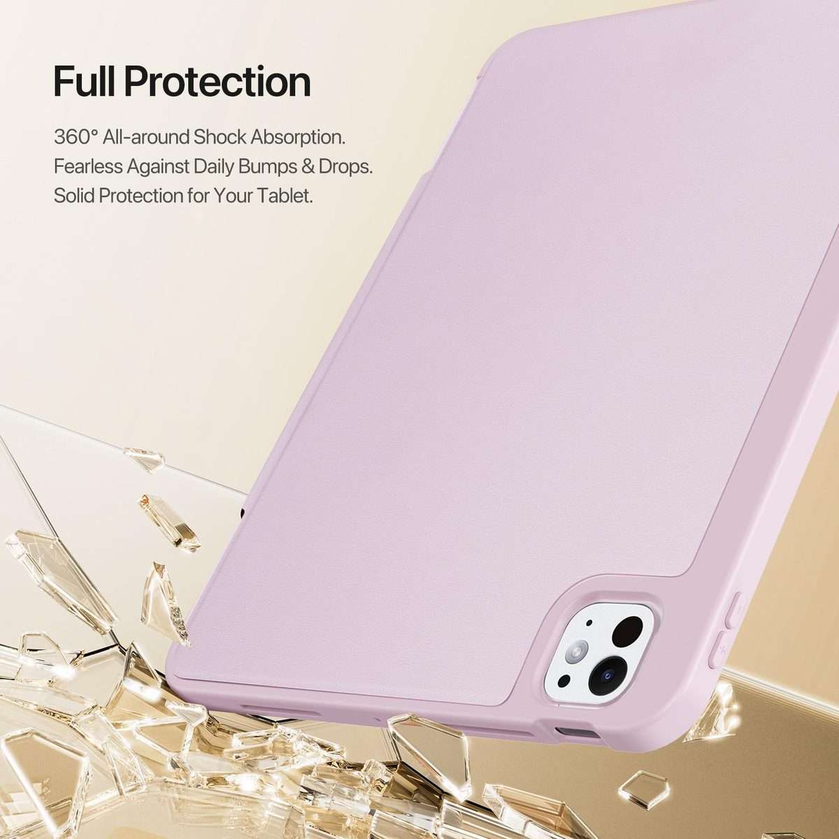 For iPad Pro 11 2025 / 2024 DUX DUCIS Vers Series PU + TPU Tablet Case(Pink)