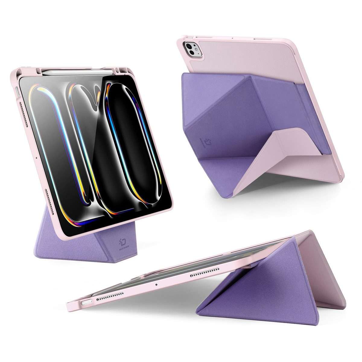 For iPad Pro 13 2024 / 2025 DUX DUCIS Vers Series PU + TPU Tablet Case(Pink)
