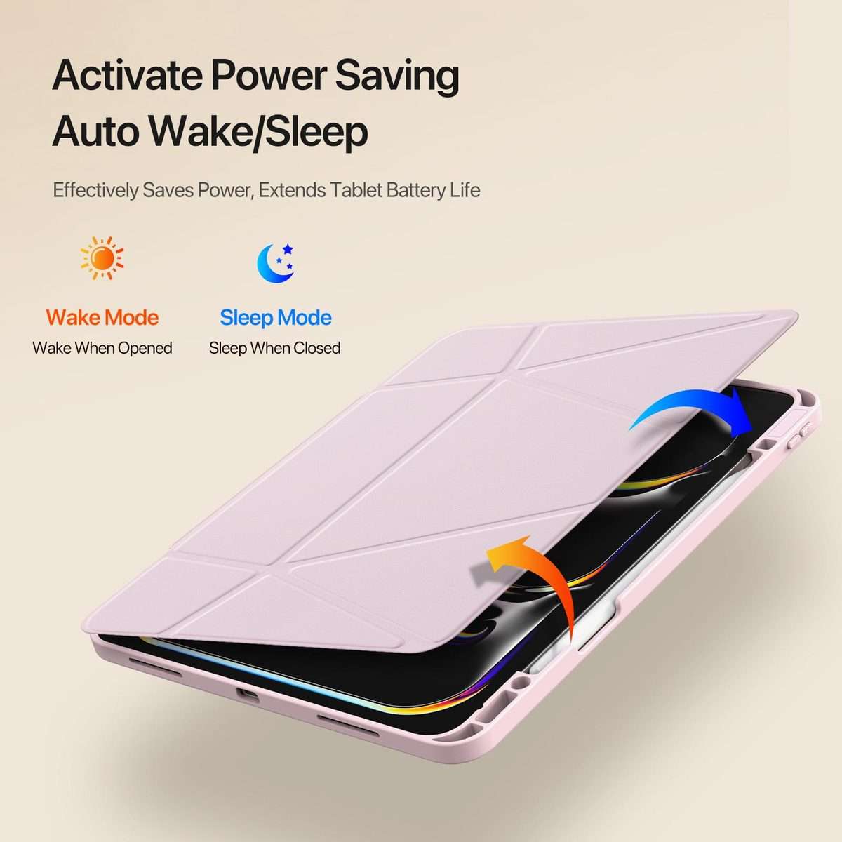 For iPad Pro 13 2024 / 2025 DUX DUCIS Vers Series PU + TPU Tablet Case(Pink)