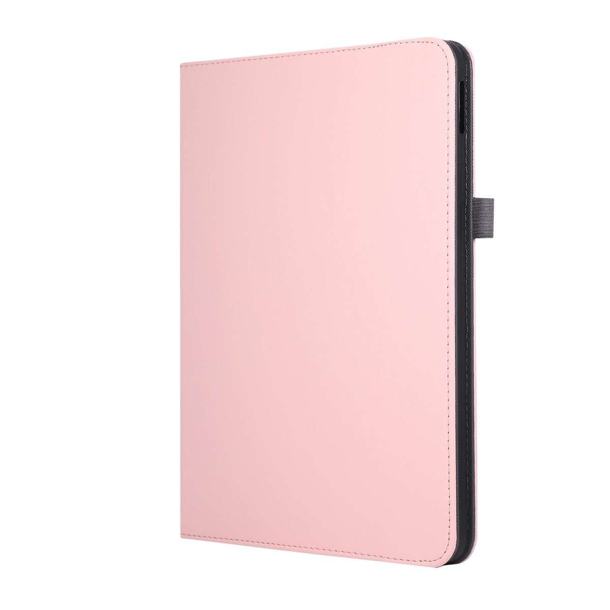 For iPad Pro 11 2025 / 2024 Macaron Color Hand Grip Leather Tablet Case with Holder(Pink)