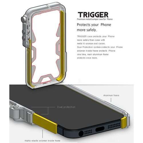 For Redmi K90 / Poco F8 Pro 5G Trigger Design Hollow Metal Frame Phone Case with Lanyard(Black)