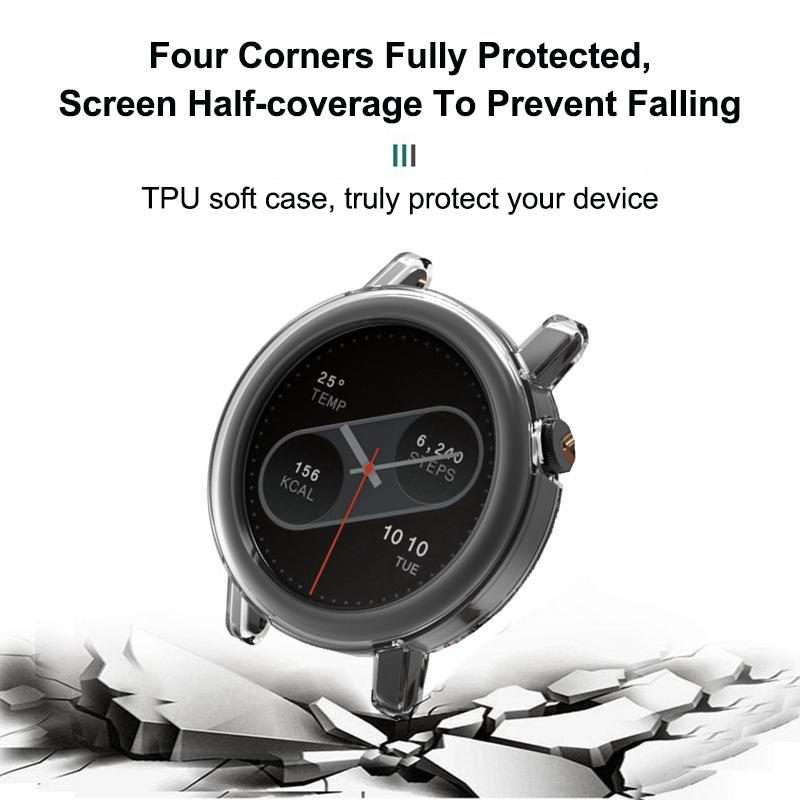 For Nothing CMF Watch Pro 2 Half Coverage Hollow TPU Watch Protective Cover(Transparent)