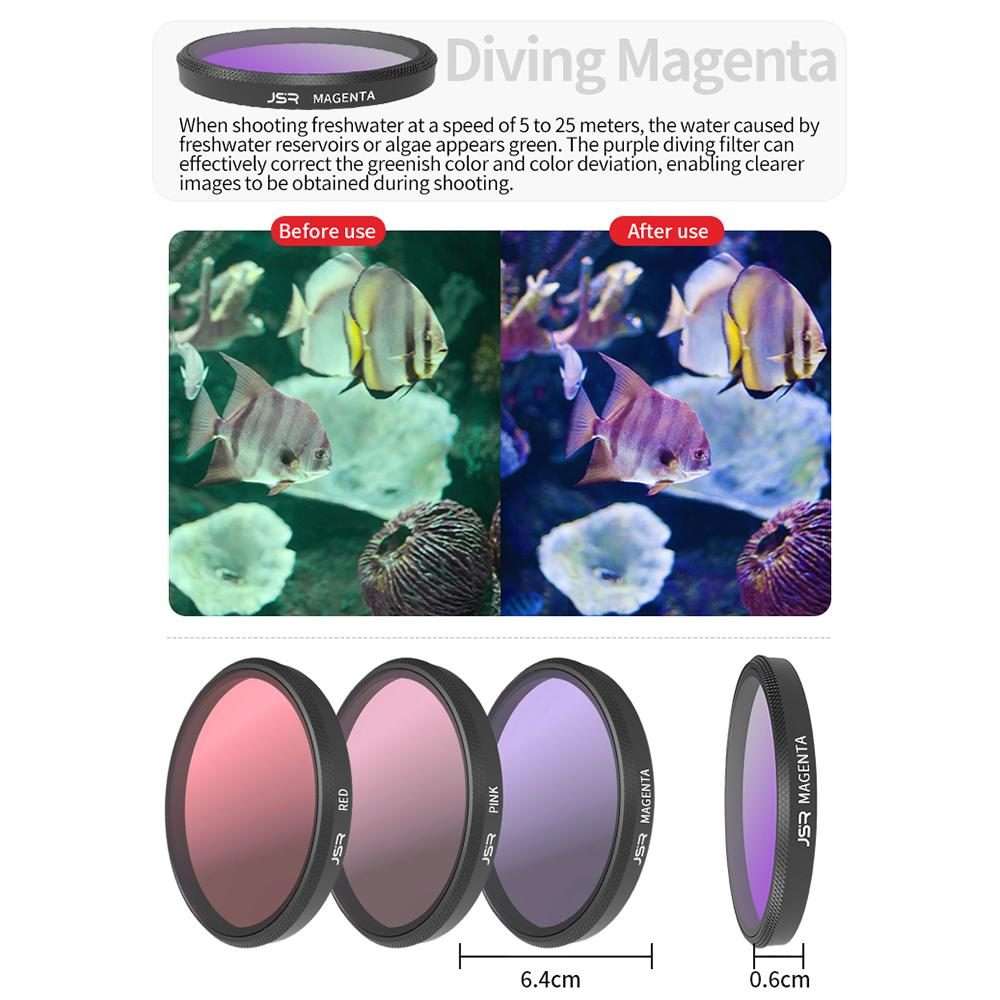 For Insta360 GO Ultra JSR Diving Filter for Waterproof Case, Filter:CPL