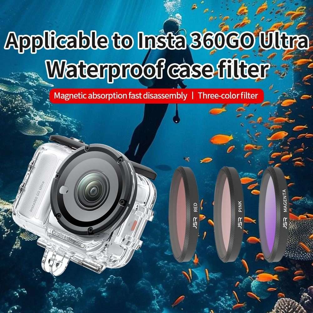 For Insta360 GO Ultra JSR Diving Filter for Waterproof Case, Filter:NIGHT