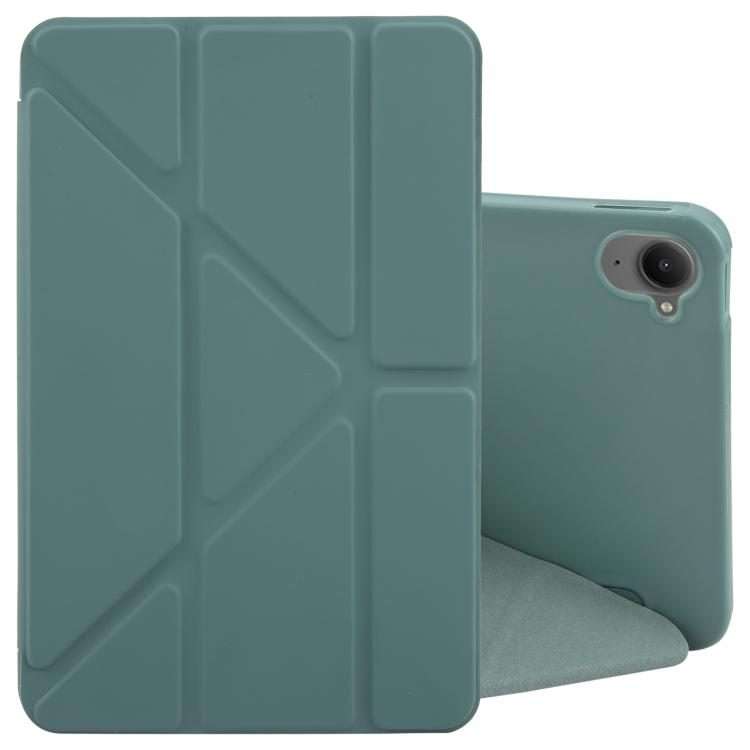 For Xiaomi Pad Mini 8.8 / Redmi K Pad Deformation Silicone Leather Tablet Case(Deep Green)