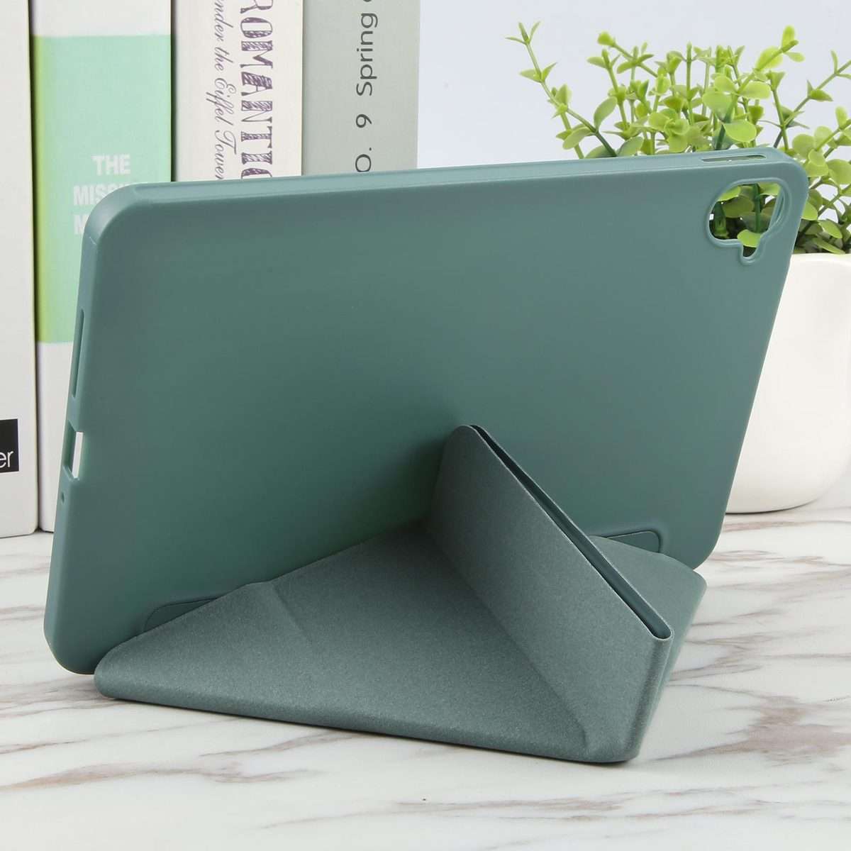 For Xiaomi Pad Mini 8.8 / Redmi K Pad Deformation Silicone Leather Tablet Case(Deep Green)