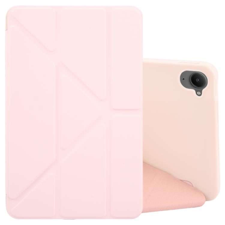 For Xiaomi Pad Mini 8.8 / Redmi K Pad Deformation Silicone Leather Tablet Case(Pink)