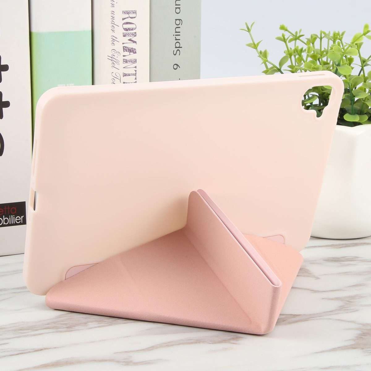 For Xiaomi Pad Mini 8.8 / Redmi K Pad Deformation Silicone Leather Tablet Case(Pink)