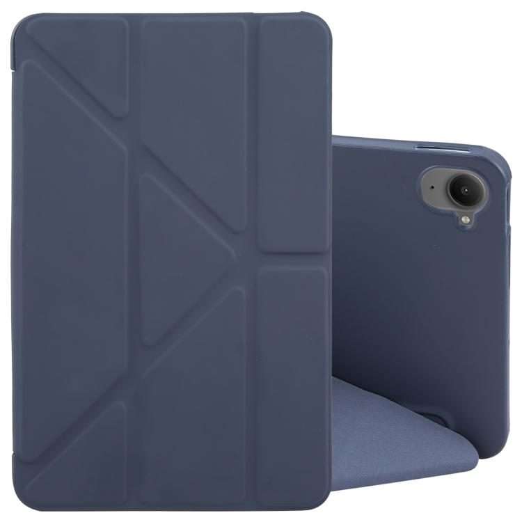 For Xiaomi Pad Mini 8.8 / Redmi K Pad Deformation Silicone Leather Tablet Case(Dark Blue)