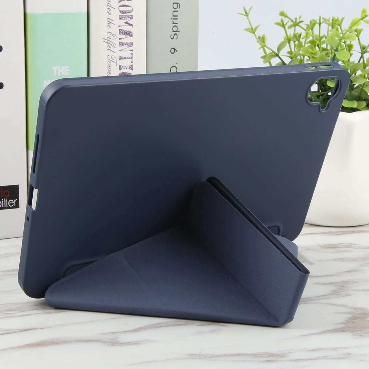 For Xiaomi Pad Mini 8.8 / Redmi K Pad Deformation Silicone Leather Tablet Case(Dark Blue)