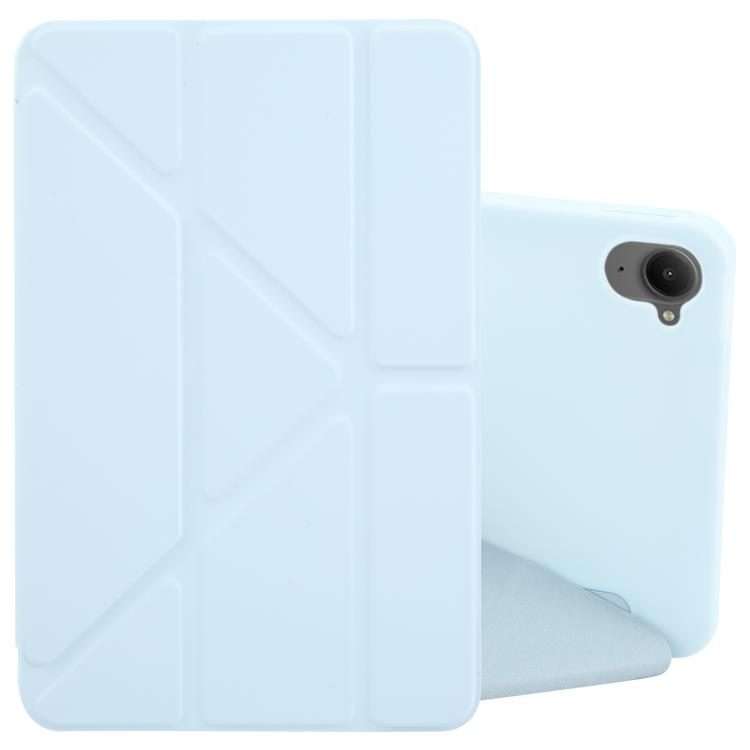 For Xiaomi Pad Mini 8.8 / Redmi K Pad Deformation Silicone Leather Tablet Case(Ice Blue)