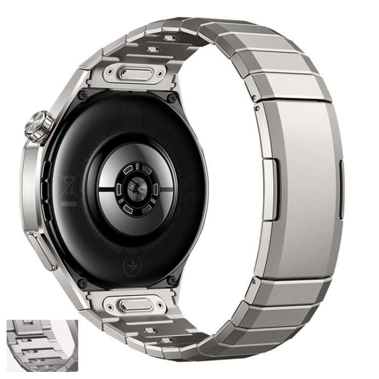 For Huawei Watch GT 6 Pro Arc One-beads Button Side-detachable Buckle Titanium Watc ... (Titanium)