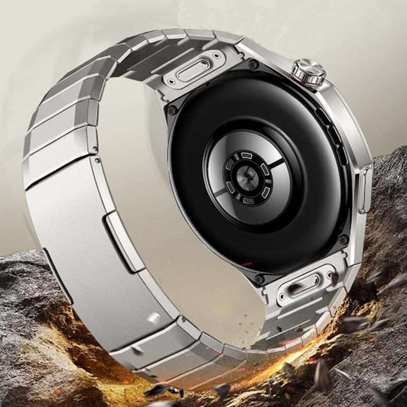 For Huawei Watch GT 6 Pro Arc One-beads Button Side-detachable Buckle Titanium Watc ... (Titanium)
