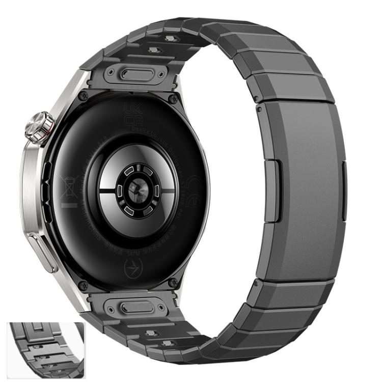 For Huawei Watch GT 6 Pro Arc One-beads Button Side-detachable Buckle Titanium Watch Band(Grey)