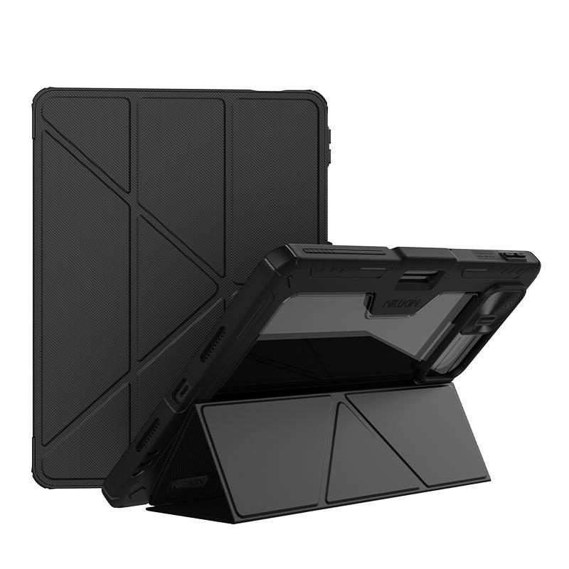 For Xiaomi Pad 8 / 8 Pro NILLKIN Bumper Pro Multi-angle Folding Style Tablet Leather Case(Black)