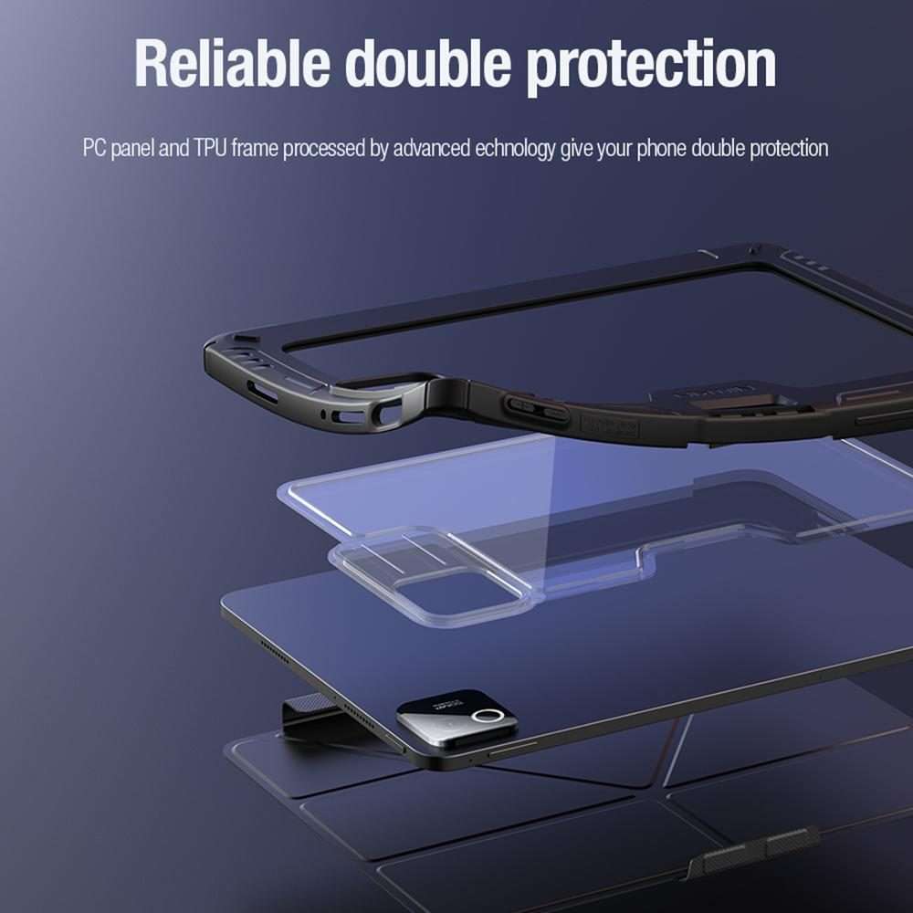 For Xiaomi Pad 8 / 8 Pro NILLKIN Bumper Pro Multi-angle Folding Style Tablet Leather Case(Black)