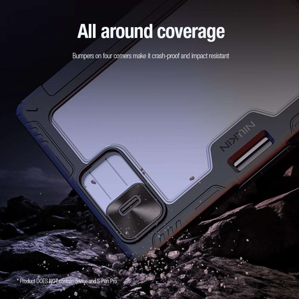 For Xiaomi Pad 8 / 8 Pro NILLKIN Bumper Pro Multi-angle Folding Style Tablet Leather Case(Black)