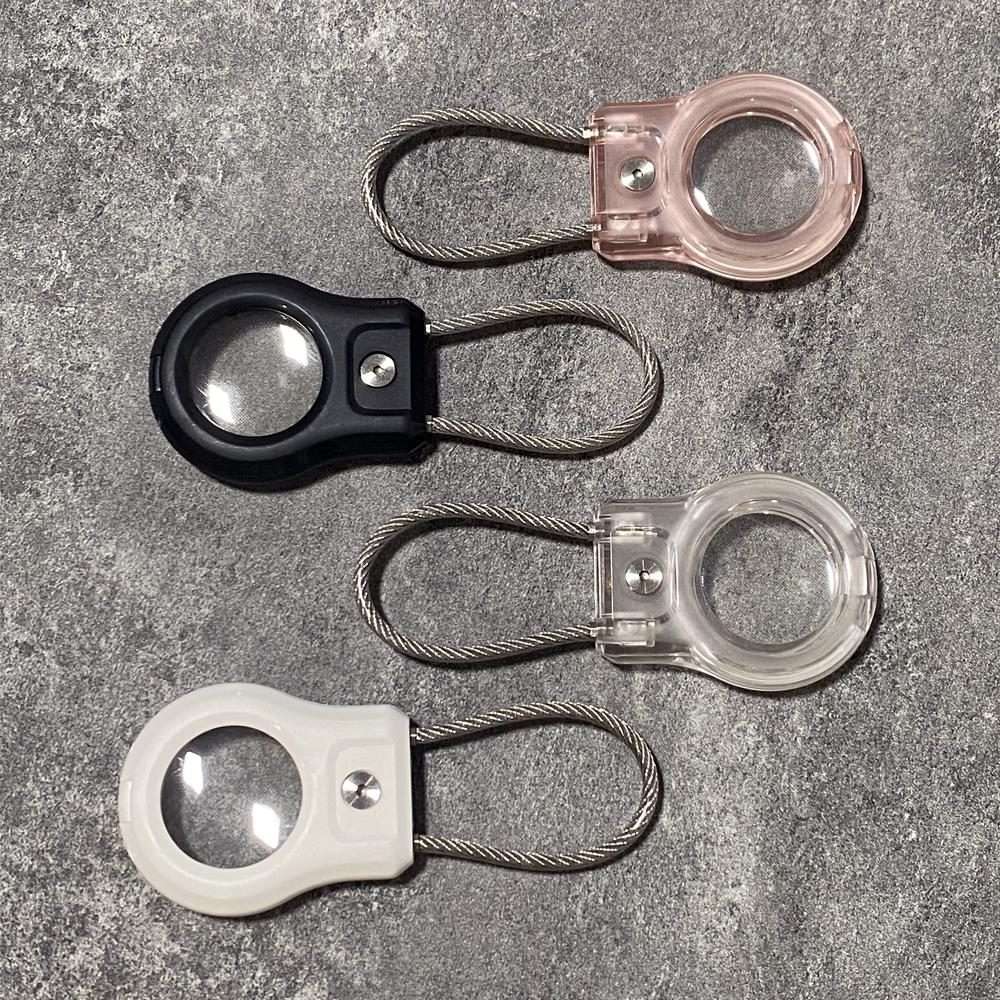 For AirTag 2nd Gen / AirTag 1st Gen Positioning Tracker Steel Wire Hook Waterproof Pro ... (Black)