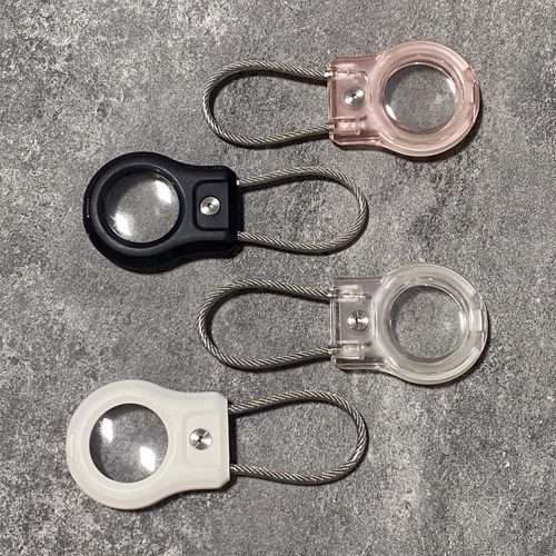 For AirTag 2nd Gen / AirTag 1st Gen Positioning Tracker Steel Wire Hook Waterproof Pro ... (White)