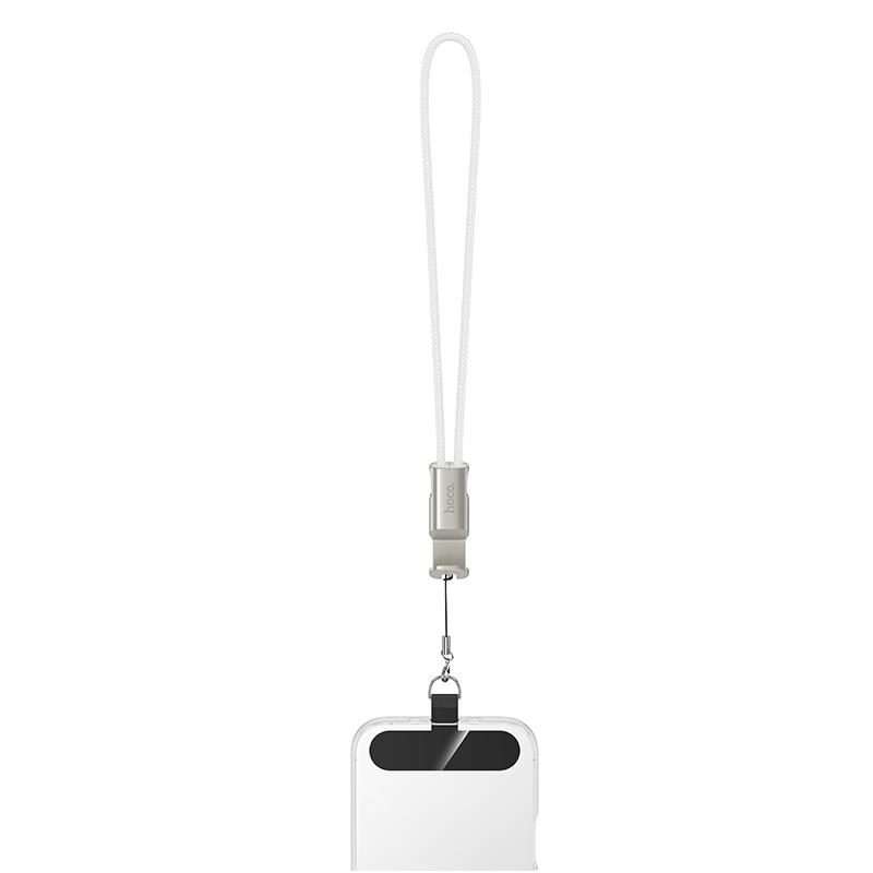 hoco X126 35cm Type-C to 8 Pin Experto PD30W Phone Holder & Lanyard & Data Cable(Black)