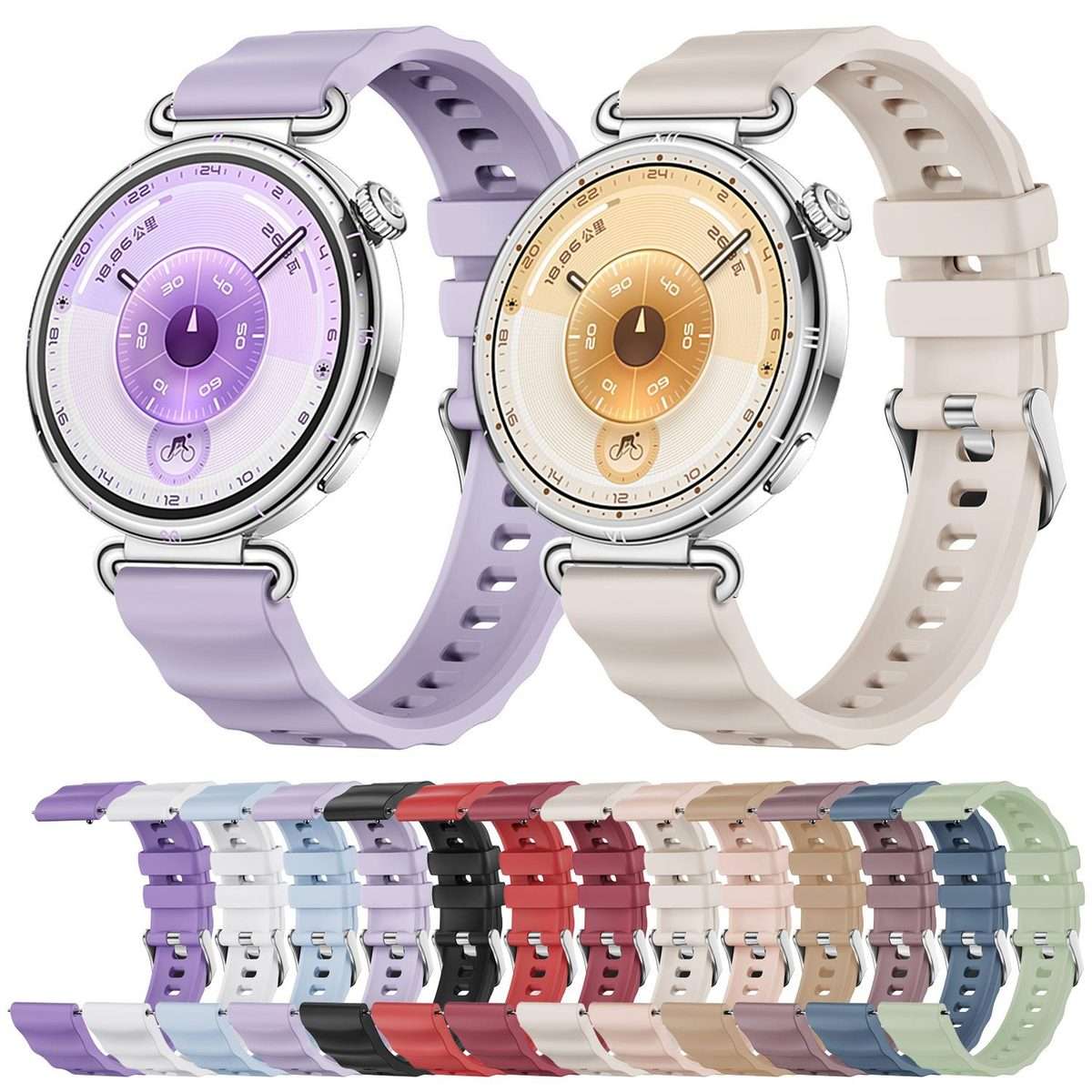 For Huawei Watch GT 6 / 5 / 4 41mm xDfind Quick Release Spring Bar Silver B ... (Starlight Purple)