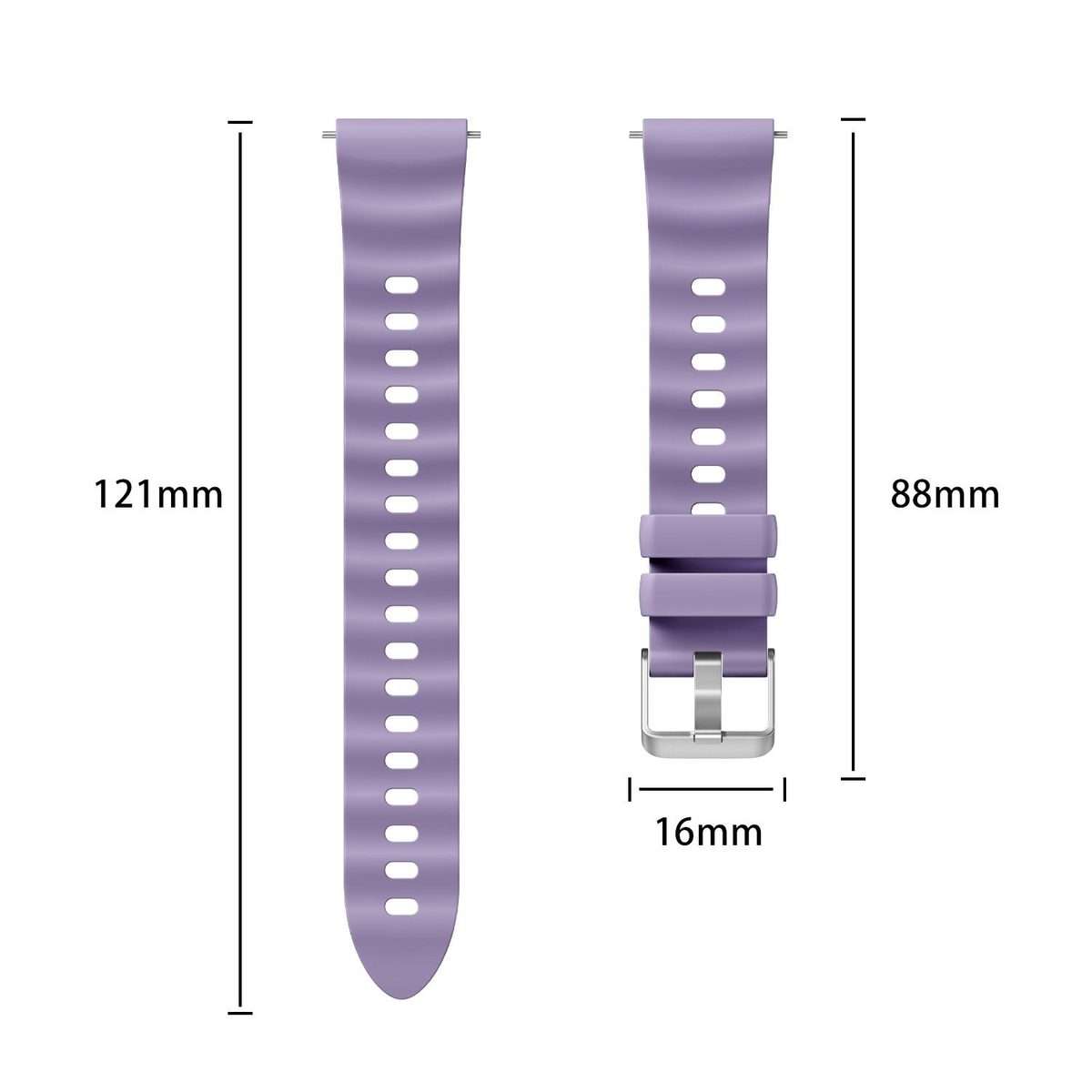 For Huawei Watch GT 6 / 5 / 4 41mm xDfind Quick Release Spring Bar Silver B ... (Starlight Purple)