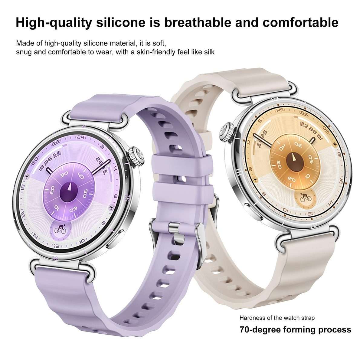 For Huawei Watch GT 6 / 5 / 4 41mm xDfind Quick Release Spring Bar Silver B ... (Starlight Purple)