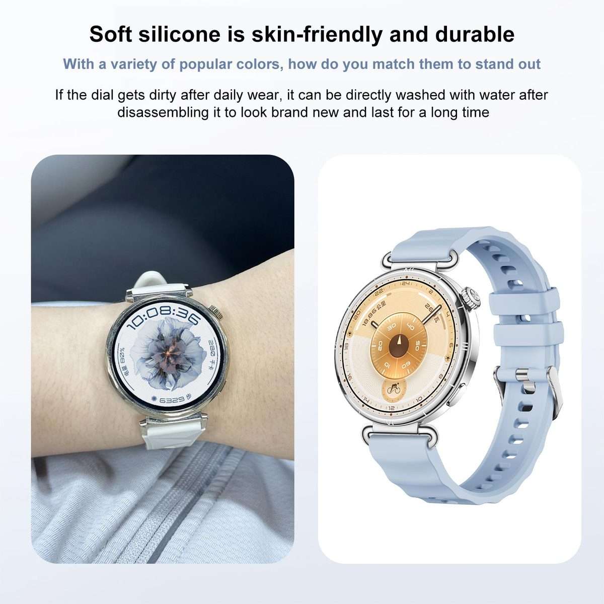 For Huawei Watch GT 6 / 5 / 4 41mm xDfind Quick Release Spring Bar Silver B ... (Starlight Purple)