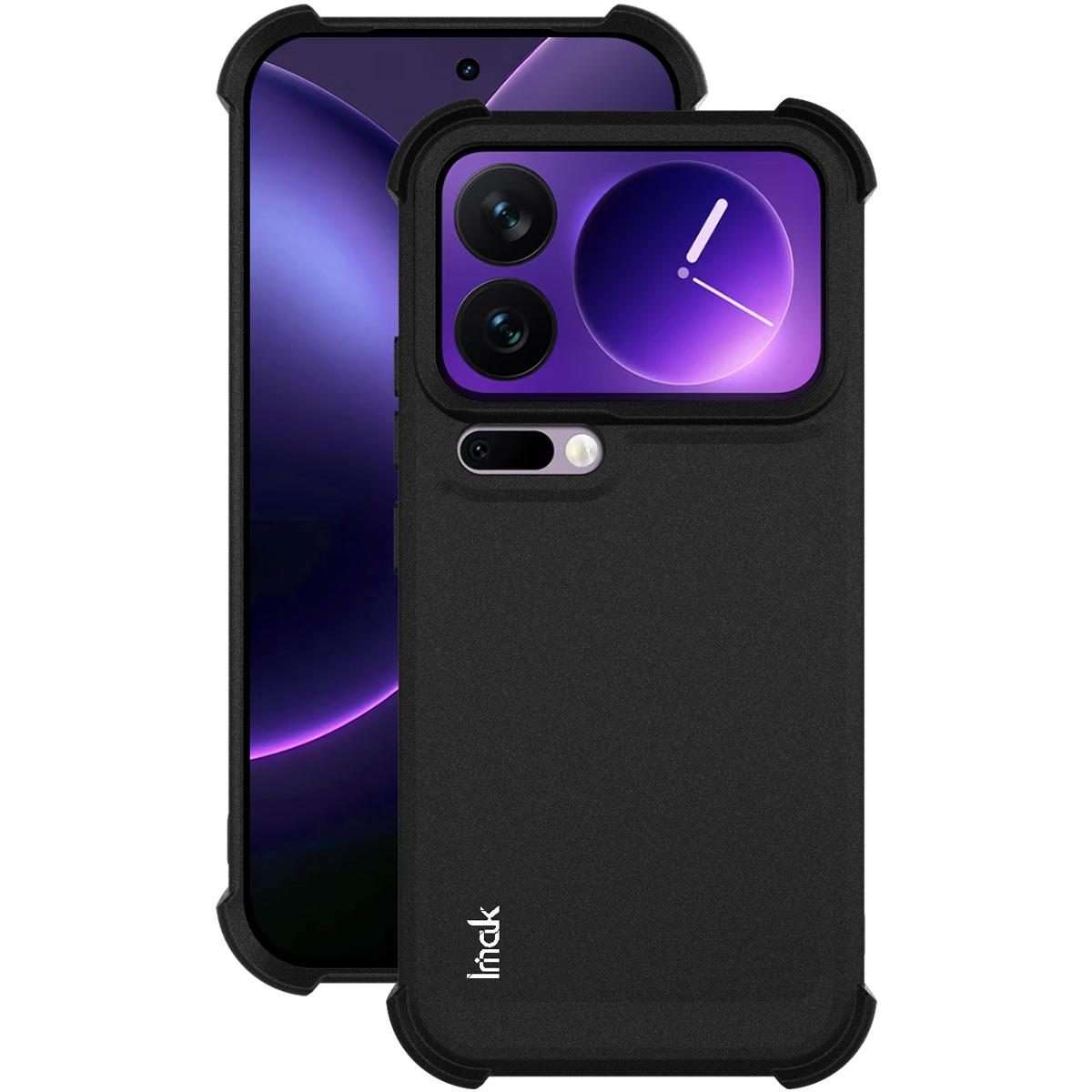 For Xiaomi 17 Pro imak Shockproof Airbag TPU Phone Case(Matte Black)