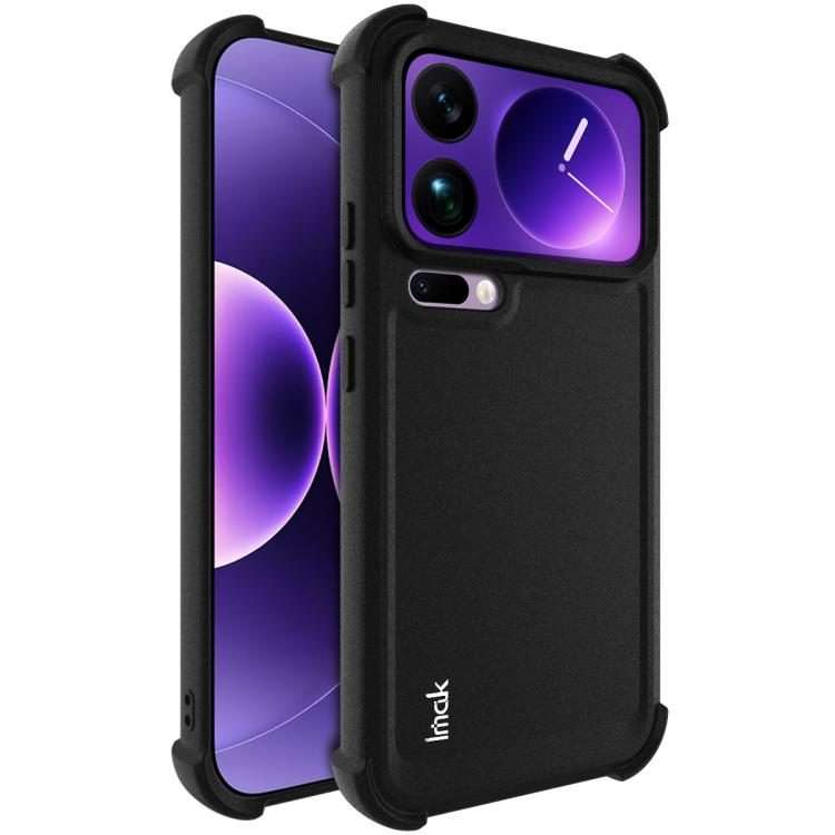 For Xiaomi 17 Pro Max imak Shockproof Airbag TPU Phone Case(Matte Black)