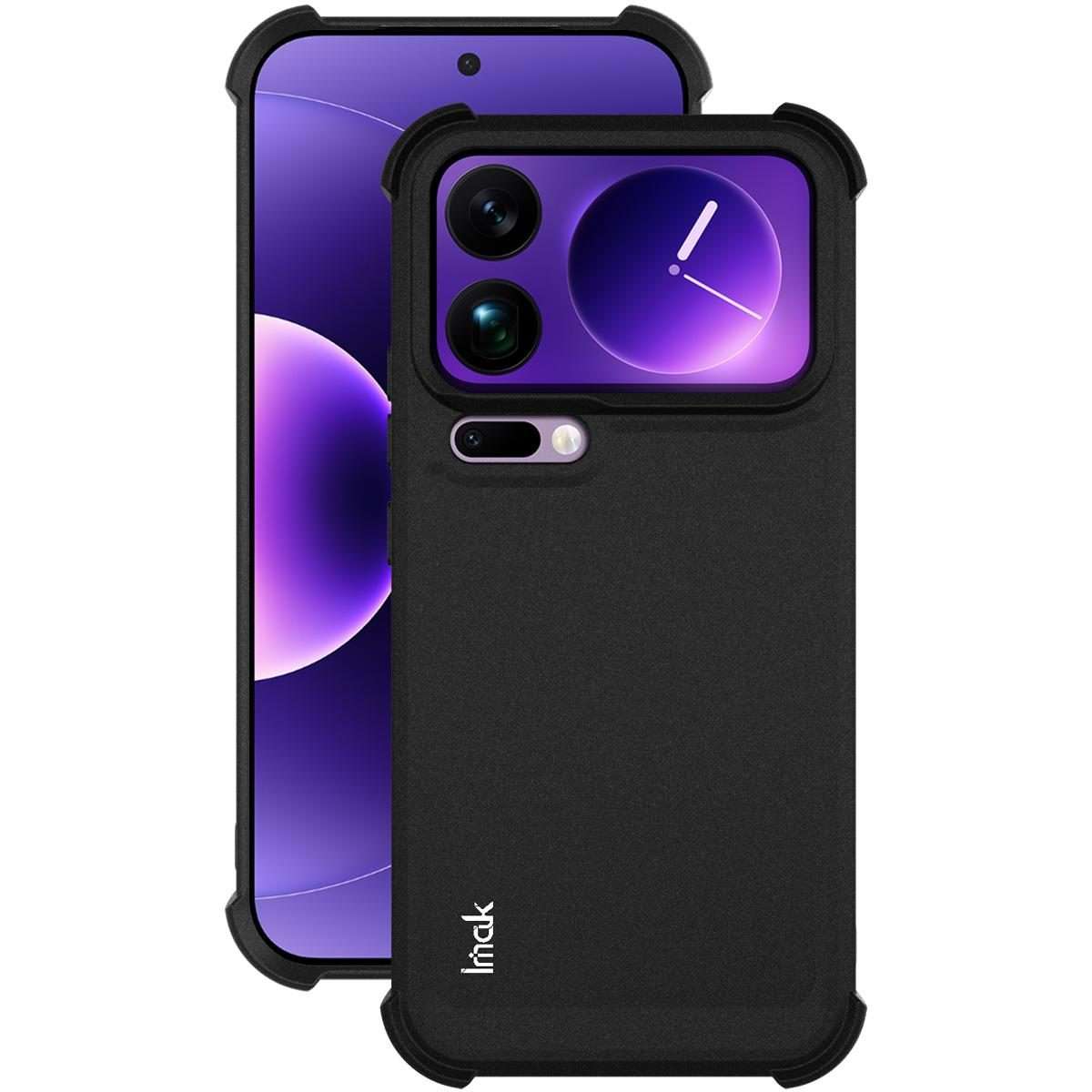For Xiaomi 17 Pro Max imak Shockproof Airbag TPU Phone Case(Matte Black)