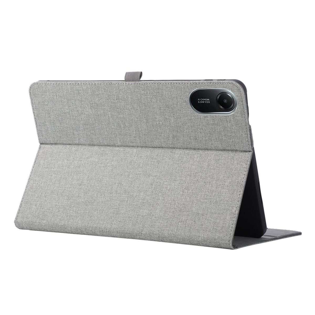 For Xiaomi Redmi Pad 2 Pro 12.1 Fabric Texture Horizontal Flip Leather Tablet Case with ... (Grey)