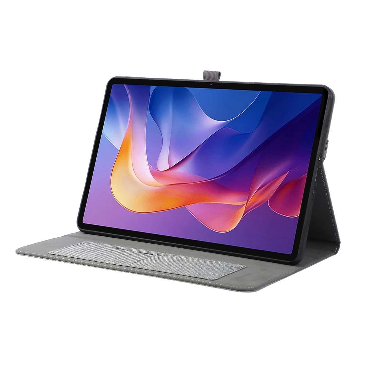For Xiaomi Redmi Pad 2 Pro 12.1 Fabric Texture Horizontal Flip Leather Tablet Case with ... (Grey)