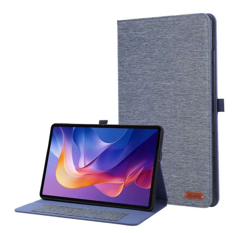 For Xiaomi Redmi Pad 2 Pro 12.1 Fabric Texture Horizontal Flip Leather Tablet Case with ... (Blue)