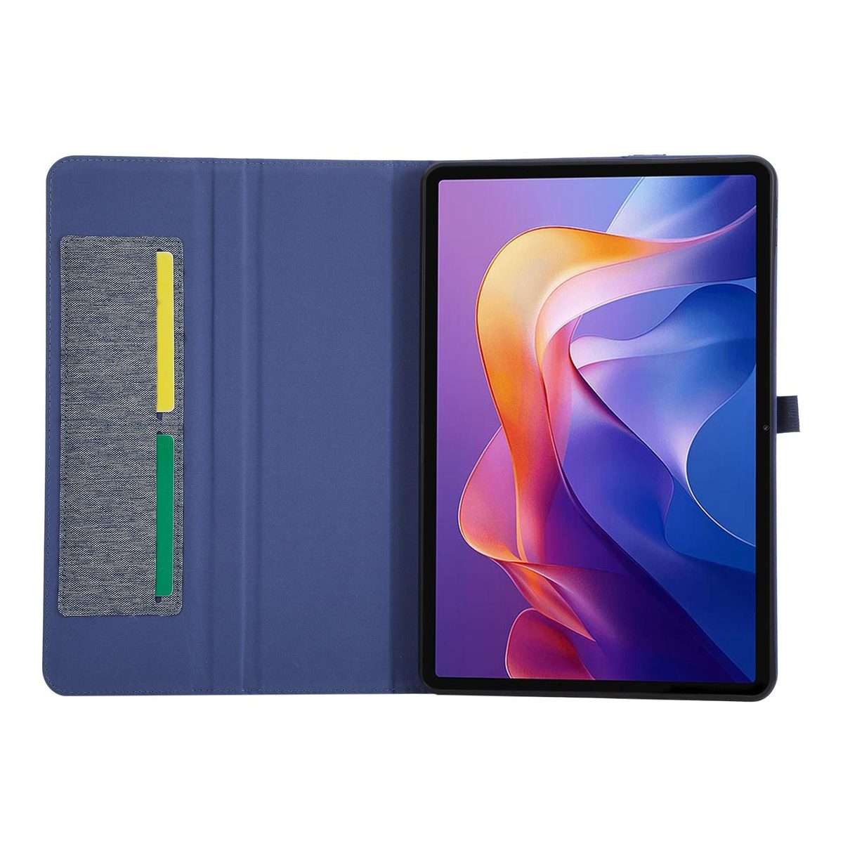 For Xiaomi Redmi Pad 2 Pro 12.1 Fabric Texture Horizontal Flip Leather Tablet Case with ... (Blue)