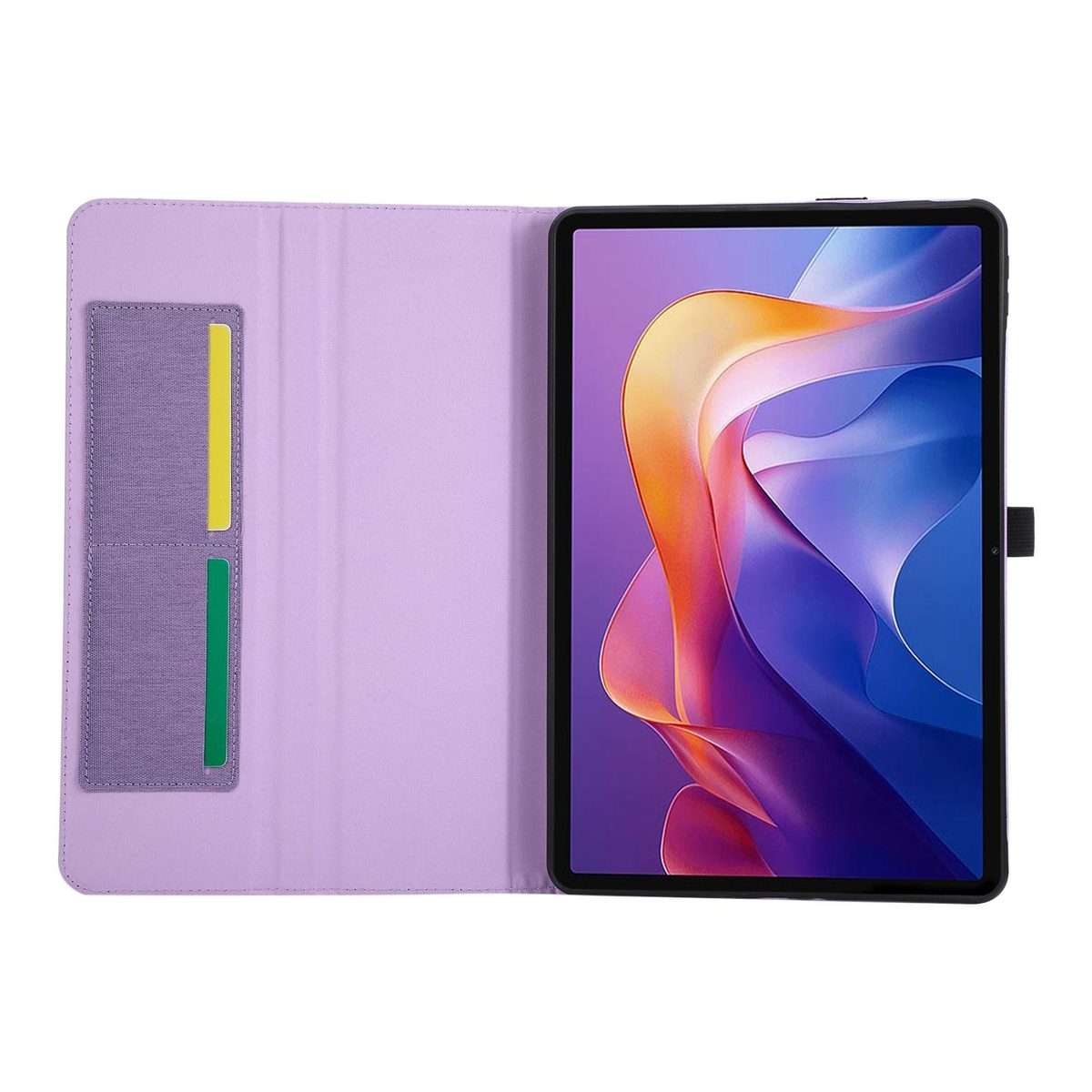 For Xiaomi Redmi Pad 2 Pro 12.1 Fabric Texture Horizontal Flip Leather Tablet Case wi ... (Purple)