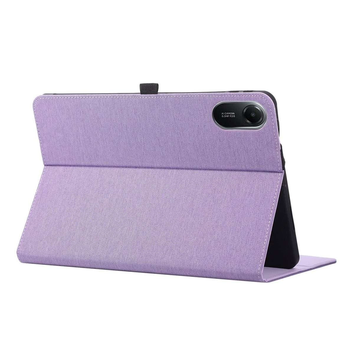 For Xiaomi Redmi Pad 2 Pro 12.1 Fabric Texture Horizontal Flip Leather Tablet Case wi ... (Purple)