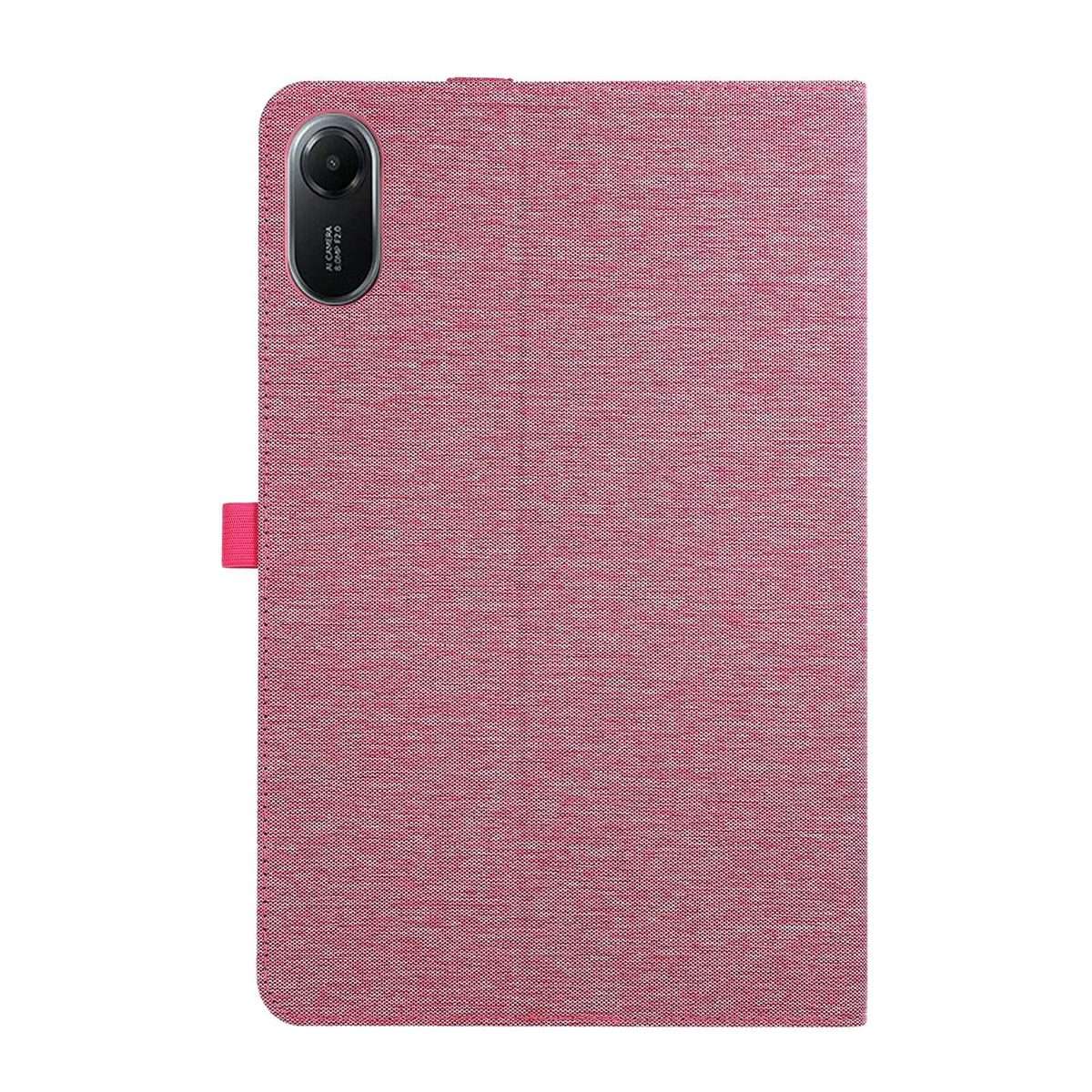 For Xiaomi Redmi Pad 2 Pro 12.1 Fabric Texture Horizontal Flip Leather Tablet Case with ... (Pink)