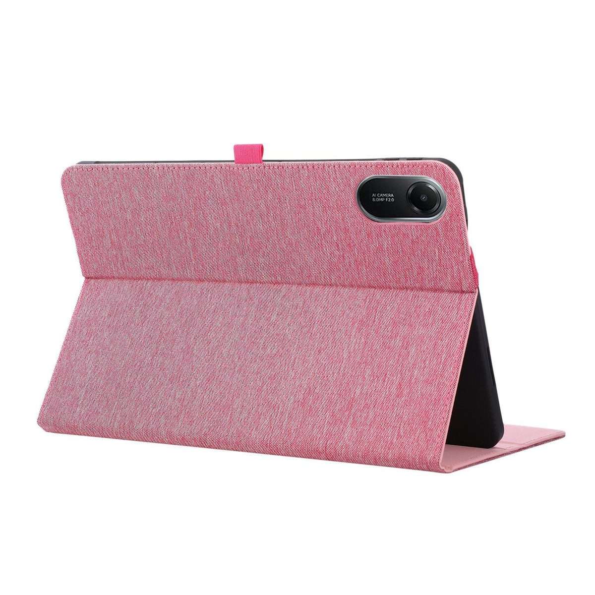 For Xiaomi Redmi Pad 2 Pro 12.1 Fabric Texture Horizontal Flip Leather Tablet Case with ... (Pink)