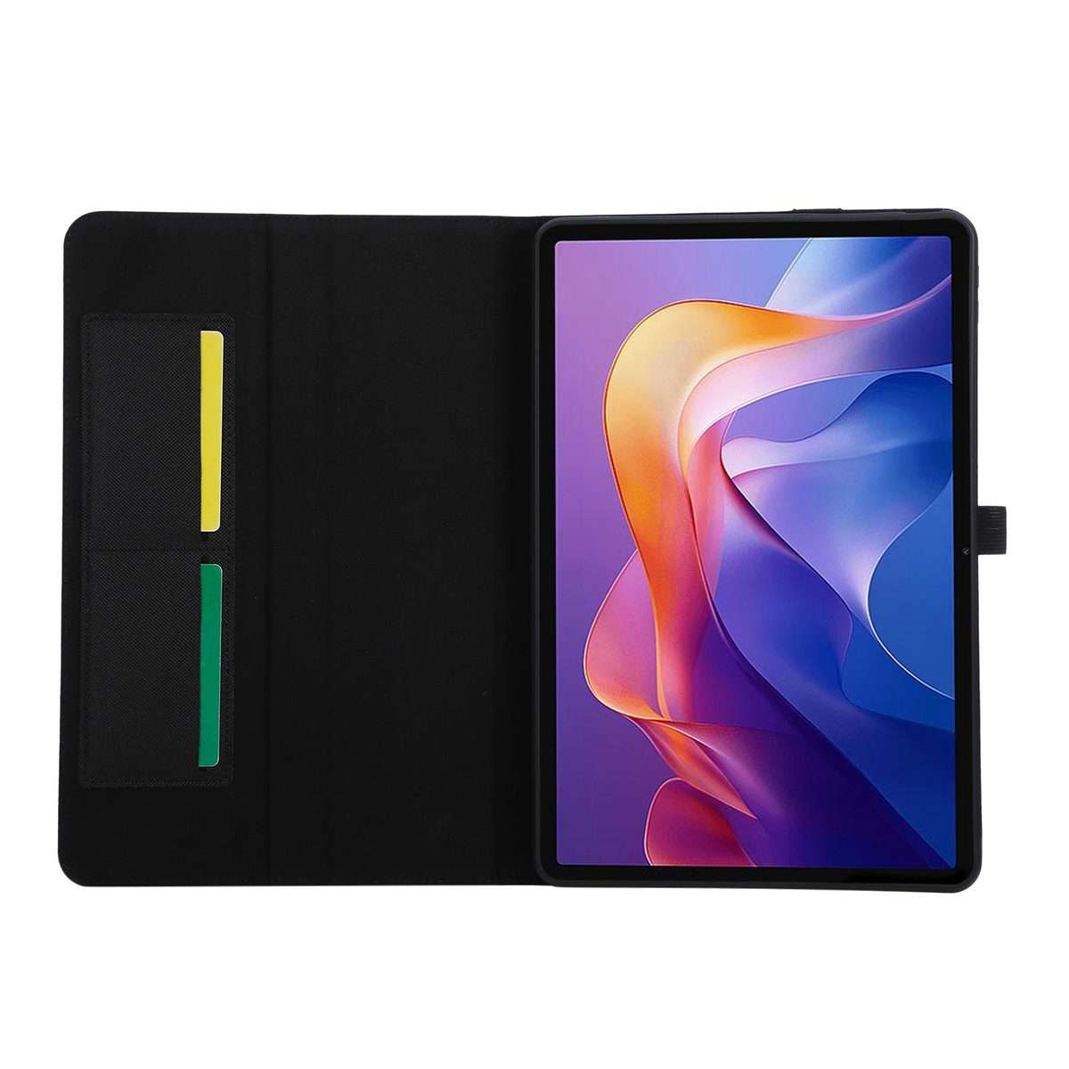 For Xiaomi Redmi Pad 2 Pro 12.1 Fabric Texture Horizontal Flip Leather Tablet Case wit ... (Black)