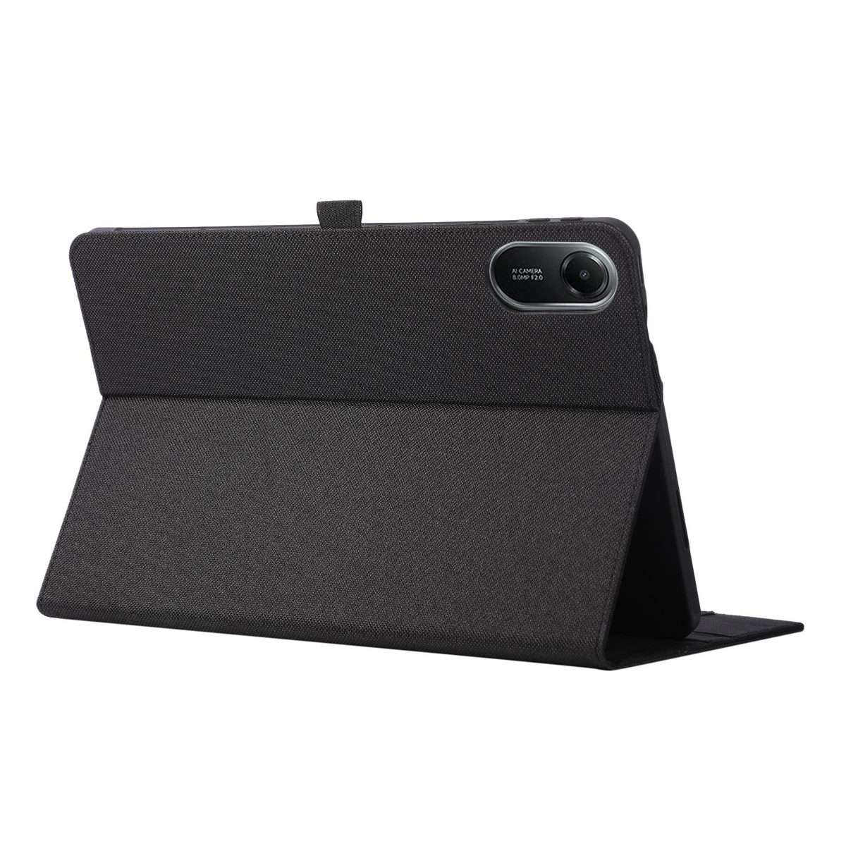 For Xiaomi Redmi Pad 2 Pro 12.1 Fabric Texture Horizontal Flip Leather Tablet Case wit ... (Black)