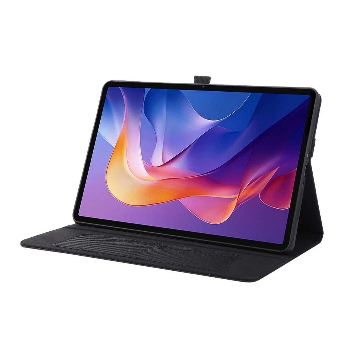 For Xiaomi Redmi Pad 2 Pro 12.1 Fabric Texture Horizontal Flip Leather Tablet Case wit ... (Black)